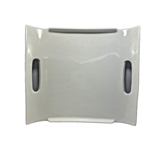 10 Strawberry‎ Street White Curved Handled Serving Tray Rectangle Microwave Dish - Picture 1 of 8